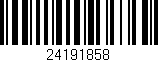 Código de barras (EAN, GTIN, SKU, ISBN): '24191858'