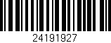 Código de barras (EAN, GTIN, SKU, ISBN): '24191927'