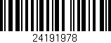Código de barras (EAN, GTIN, SKU, ISBN): '24191978'