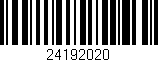 Código de barras (EAN, GTIN, SKU, ISBN): '24192020'
