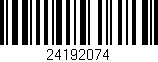 Código de barras (EAN, GTIN, SKU, ISBN): '24192074'
