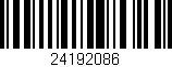Código de barras (EAN, GTIN, SKU, ISBN): '24192086'