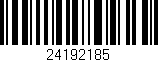 Código de barras (EAN, GTIN, SKU, ISBN): '24192185'
