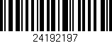 Código de barras (EAN, GTIN, SKU, ISBN): '24192197'