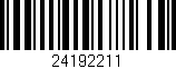 Código de barras (EAN, GTIN, SKU, ISBN): '24192211'