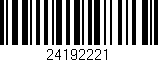 Código de barras (EAN, GTIN, SKU, ISBN): '24192221'