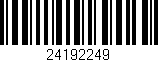 Código de barras (EAN, GTIN, SKU, ISBN): '24192249'
