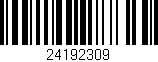 Código de barras (EAN, GTIN, SKU, ISBN): '24192309'