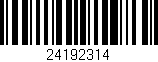 Código de barras (EAN, GTIN, SKU, ISBN): '24192314'