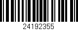 Código de barras (EAN, GTIN, SKU, ISBN): '24192355'