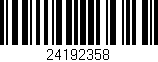 Código de barras (EAN, GTIN, SKU, ISBN): '24192358'