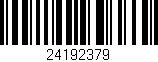 Código de barras (EAN, GTIN, SKU, ISBN): '24192379'