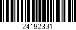 Código de barras (EAN, GTIN, SKU, ISBN): '24192391'