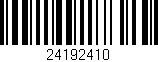 Código de barras (EAN, GTIN, SKU, ISBN): '24192410'