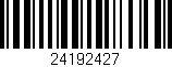 Código de barras (EAN, GTIN, SKU, ISBN): '24192427'