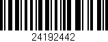 Código de barras (EAN, GTIN, SKU, ISBN): '24192442'