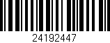 Código de barras (EAN, GTIN, SKU, ISBN): '24192447'