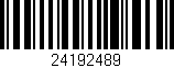 Código de barras (EAN, GTIN, SKU, ISBN): '24192489'