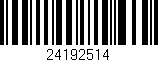 Código de barras (EAN, GTIN, SKU, ISBN): '24192514'