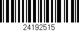 Código de barras (EAN, GTIN, SKU, ISBN): '24192515'