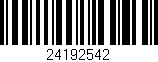 Código de barras (EAN, GTIN, SKU, ISBN): '24192542'