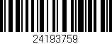 Código de barras (EAN, GTIN, SKU, ISBN): '24193759'