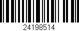 Código de barras (EAN, GTIN, SKU, ISBN): '24198514'