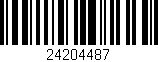 Código de barras (EAN, GTIN, SKU, ISBN): '24204487'