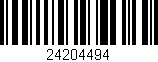 Código de barras (EAN, GTIN, SKU, ISBN): '24204494'