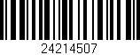 Código de barras (EAN, GTIN, SKU, ISBN): '24214507'