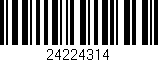 Código de barras (EAN, GTIN, SKU, ISBN): '24224314'