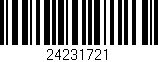 Código de barras (EAN, GTIN, SKU, ISBN): '24231721'