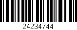 Código de barras (EAN, GTIN, SKU, ISBN): '24234744'