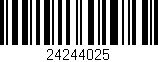 Código de barras (EAN, GTIN, SKU, ISBN): '24244025'