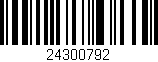 Código de barras (EAN, GTIN, SKU, ISBN): '24300792'