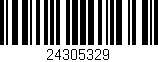 Código de barras (EAN, GTIN, SKU, ISBN): '24305329'