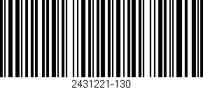 Código de barras (EAN, GTIN, SKU, ISBN): '2431221-130'