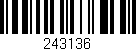 Código de barras (EAN, GTIN, SKU, ISBN): '243136'
