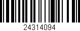 Código de barras (EAN, GTIN, SKU, ISBN): '24314094'