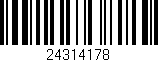 Código de barras (EAN, GTIN, SKU, ISBN): '24314178'