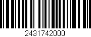 Código de barras (EAN, GTIN, SKU, ISBN): '2431742000'