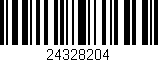Código de barras (EAN, GTIN, SKU, ISBN): '24328204'