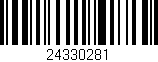 Código de barras (EAN, GTIN, SKU, ISBN): '24330281'