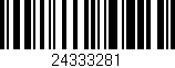 Código de barras (EAN, GTIN, SKU, ISBN): '24333281'