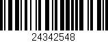 Código de barras (EAN, GTIN, SKU, ISBN): '24342548'