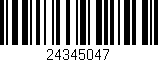 Código de barras (EAN, GTIN, SKU, ISBN): '24345047'