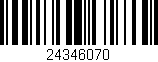Código de barras (EAN, GTIN, SKU, ISBN): '24346070'