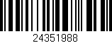 Código de barras (EAN, GTIN, SKU, ISBN): '24351988'
