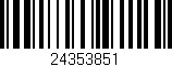 Código de barras (EAN, GTIN, SKU, ISBN): '24353851'
