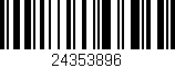 Código de barras (EAN, GTIN, SKU, ISBN): '24353896'